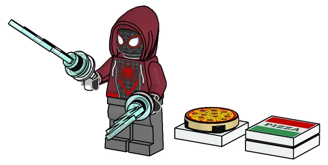 LEGO 682503-1 Miles Morales with Pizza