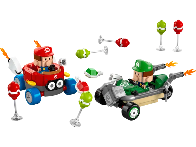 LEGO 72034-1 Mario Kart – Baby Mario vs. Baby Luigi