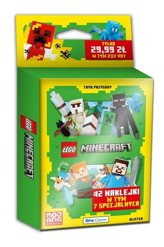 LEGO 73360964-1 Minecraft Sticker Collection: Adventure Mode - Eco-Blister (7 Packs)