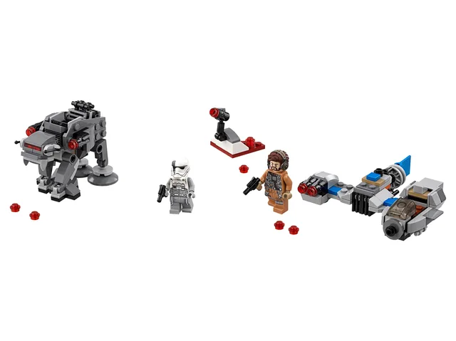 LEGO 75195-1 Ski Speeder vs First Order Walker Microfighters