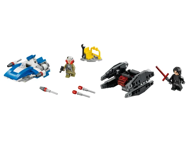 LEGO 75196-1 A-Wing vs. TIE Silencer Microfighters