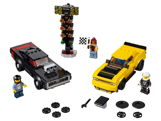 LEGO 75893-1 2018 Dodge Challenger SRT Demon and 1970 Dodge Charger R/T