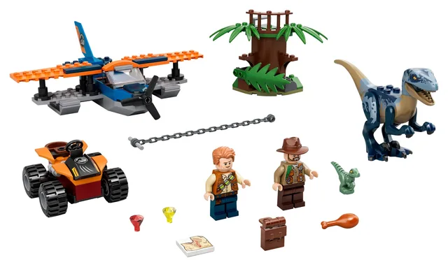 LEGO 75942-1 Velociraptor: Biplane Rescue Mission​