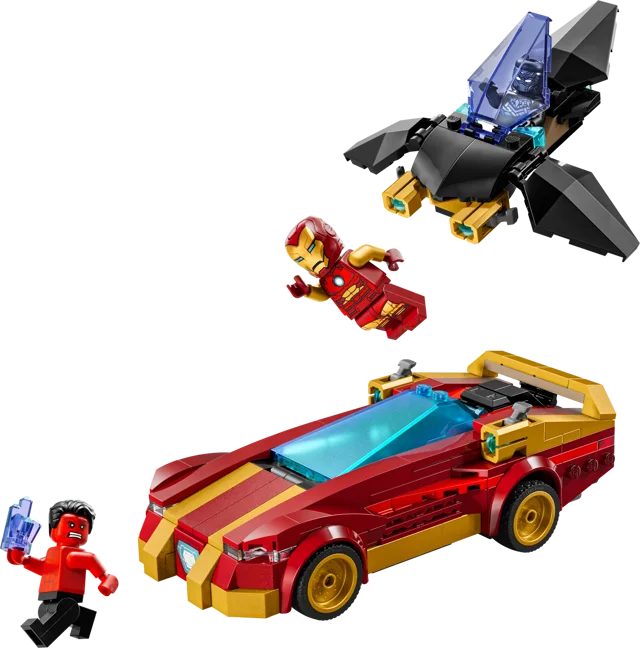 LEGO 76310-1 Iron Man Car & Black Panther vs. Red Hulk