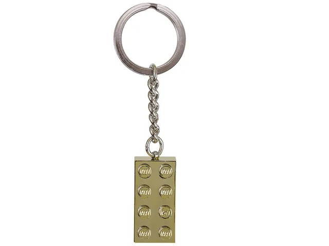 LEGO 850808-1 Chrome Gold Brick Key Chain
