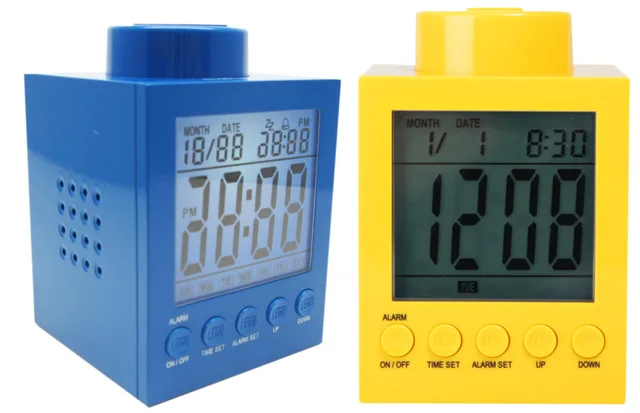 LEGO 851244010313-1 Brick 1 x 1 Alarm Clock (All Colors)