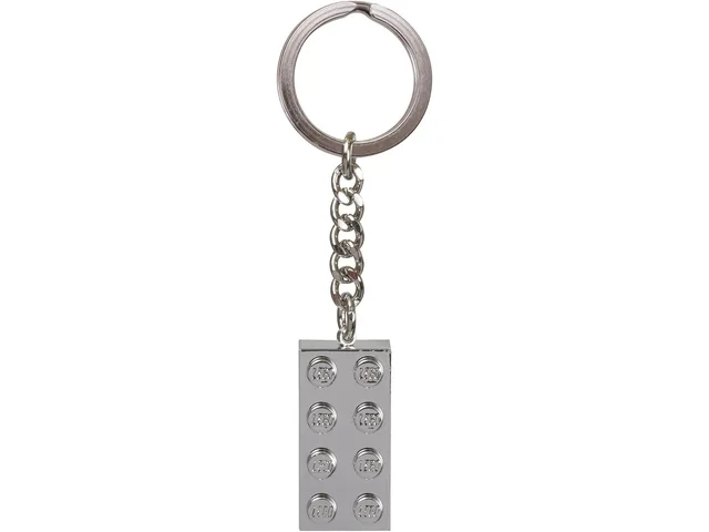 LEGO 851406-1 Chrome Silver Brick Key Chain