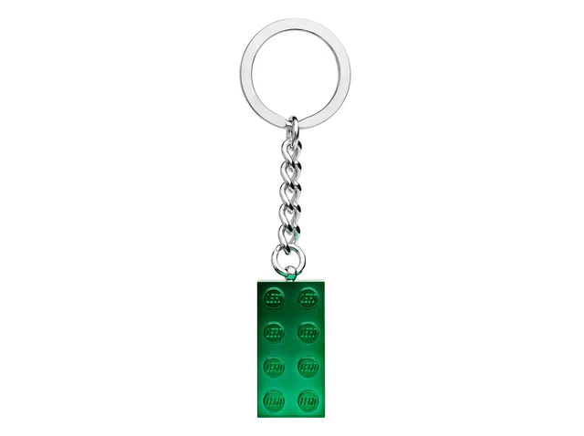 LEGO 854083-1 Chrome Green Brick Key Chain