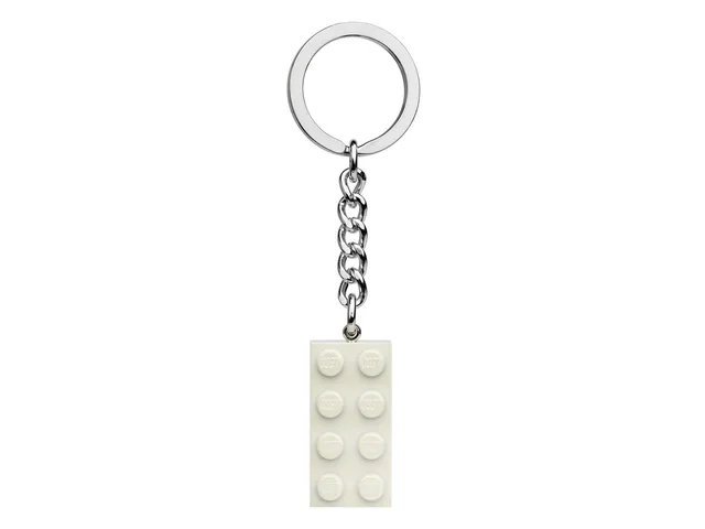 LEGO 854084-1 Pearl White Brick Key Chain