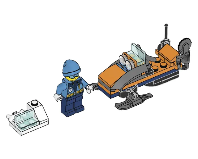 LEGO 951810-1 Arctic Explorer with Snowmobile