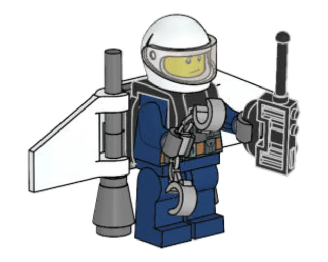 LEGO 951904-1 Police Officer with Jetpack