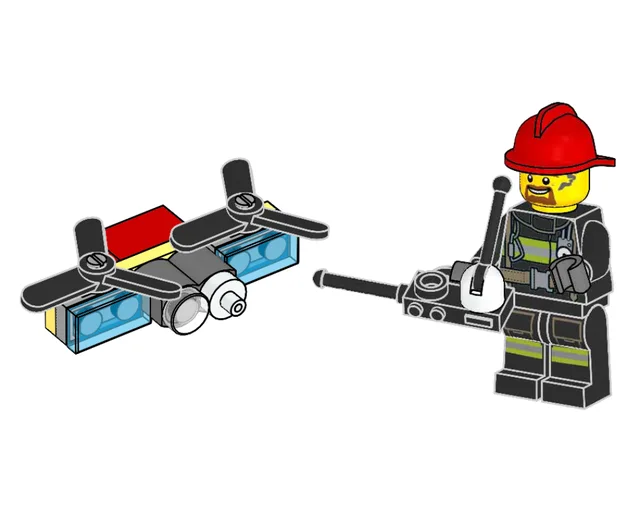LEGO 952002-1 Bobby Brenner and Extinguishing Drone