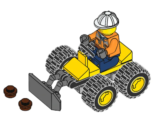 LEGO 952003-1 Eddy Erker with Bulldozer