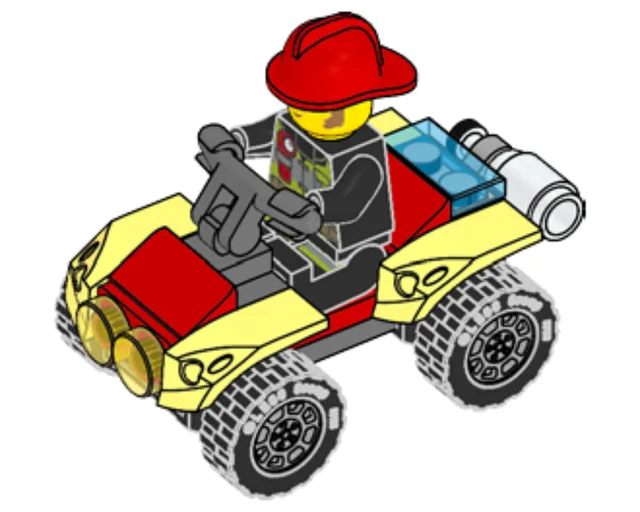 LEGO 952009-1 Clemmons With Fire Quad