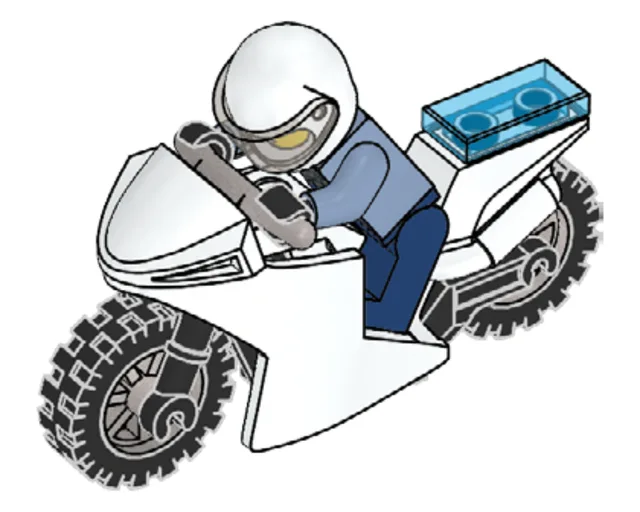 LEGO 952103-1 Policeman & Motorcycle