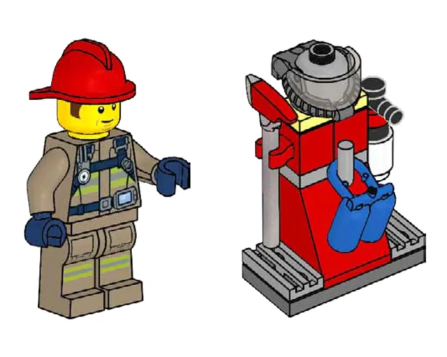 LEGO 952104-1 Firefighter Bob with Equipment