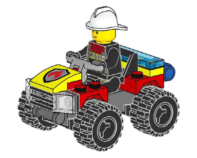 LEGO 952206-1 Freddy Fresh's Fire Quad