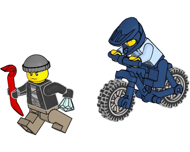 LEGO 952211-1 Police Bike