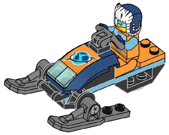 LEGO 952312-1 Arctic Snowmobile