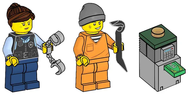 LEGO 952501-1 Police Officer and Criminal