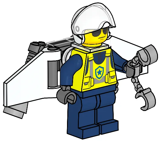 LEGO 952507-1 Policeman with Jetpack
