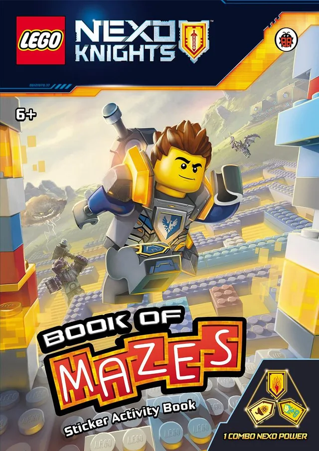 LEGO 9780241295045-1 Nexo Knights: Book of Mazes: Sticker Activity Book