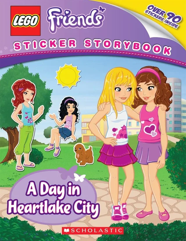LEGO 9780545517577-1 Friends: A Day in Heartlake City: Sticker Storybook