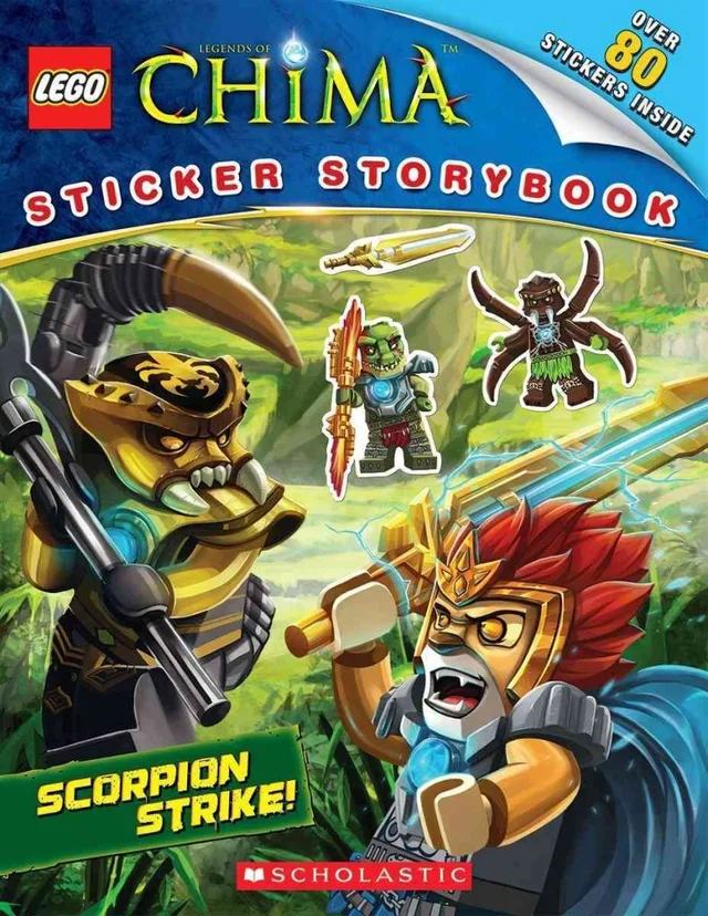 LEGO 9780545605878-1 Legends of Chima: Scorpion Strike: Sticker Storybook
