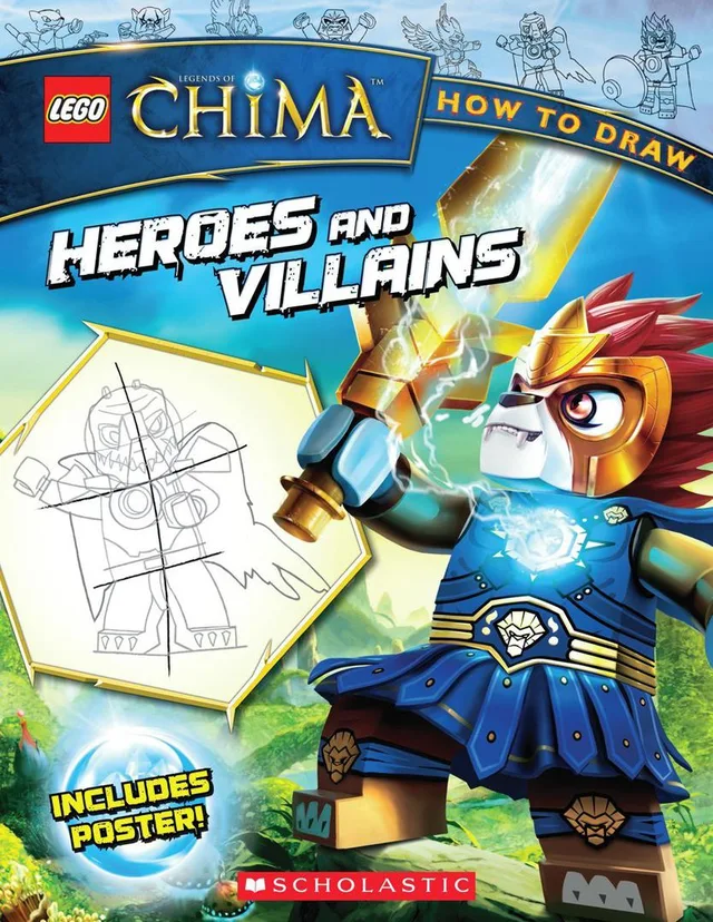 LEGO 9780545649926-1 Legends of Chima: How to Draw: Heroes and Villains