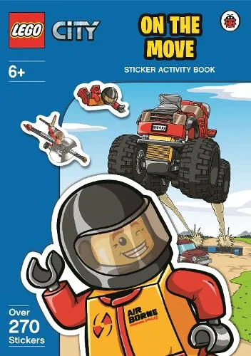 LEGO 9780723291244-1 City: On The Move: Sticker Activity Book