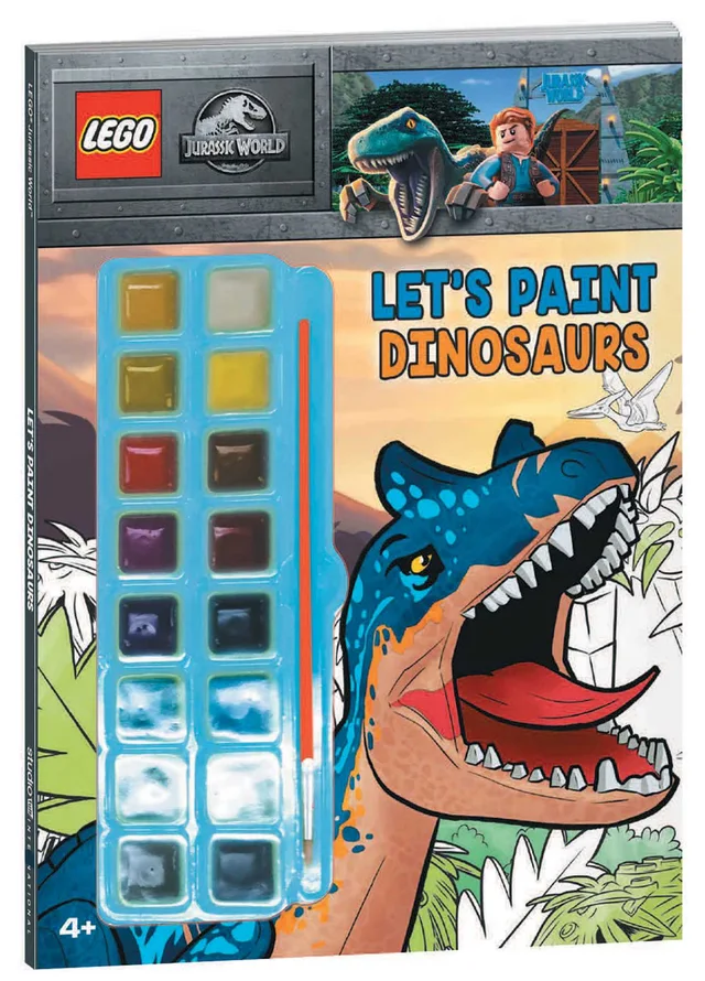LEGO 9780794447175-1 Jurassic World: Let's Paint Dinosaurs