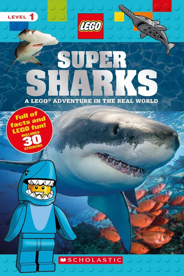 LEGO 9781338261936-1 Super Sharks: A LEGO Adventure in the Real World