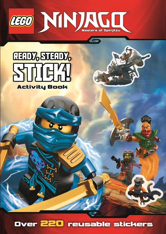 LEGO 9781405283175-1 Ninjago: Ready, Steady, Stick: Activity Book