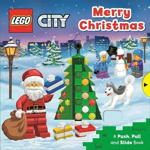 LEGO 9781529058314-1 City: Merry Christmas: A Push, Pull and Slide Book