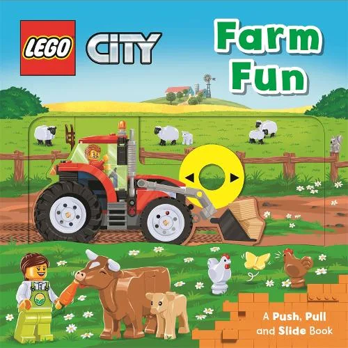LEGO 9781529088540-1 City: Farm Fun: A Push, Pull and Slide Book