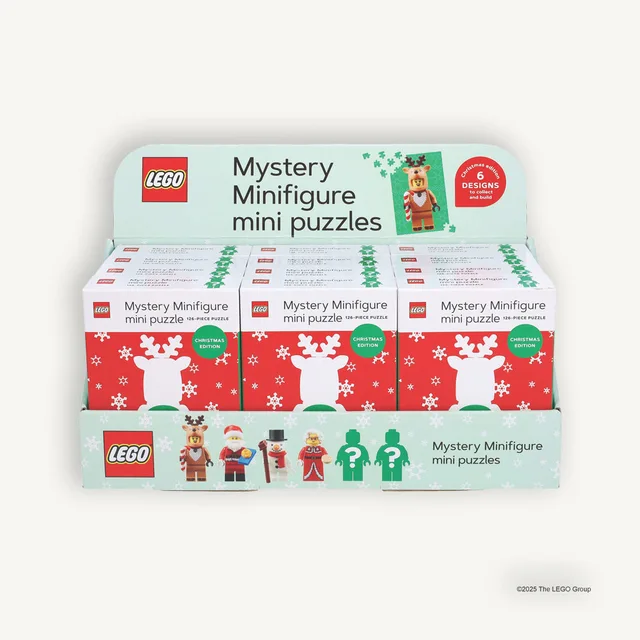 LEGO 9781797233086-1 Mystery Minifigure Mini Puzzle (Christmas Edition) - 12 Pack