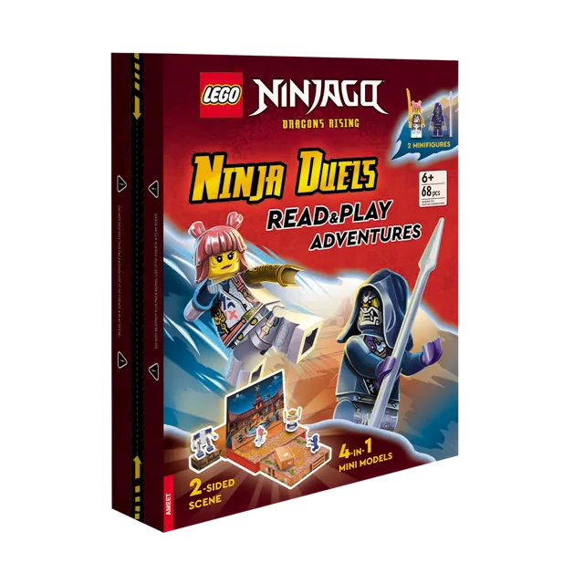 LEGO 9781837250141-1 Ninjago: Dragons Rising: Ninja Duels: Read & Play Adventures