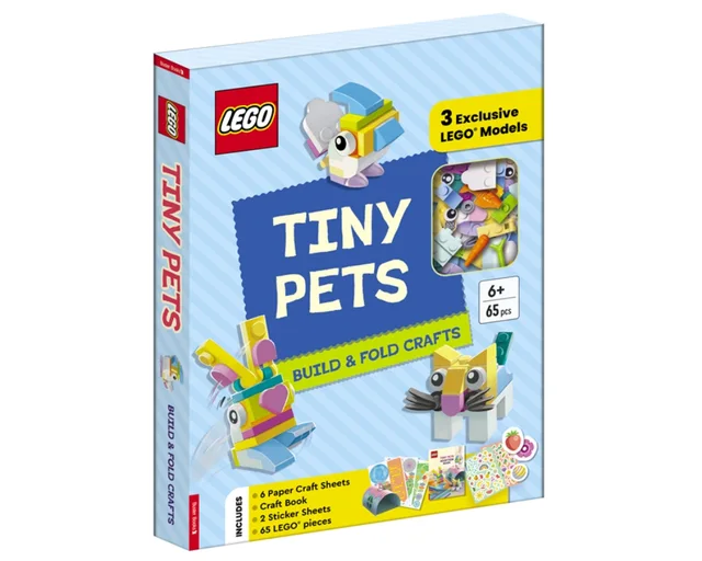LEGO 9781837250868-1 Tiny Pets: Build and Fold Crafts