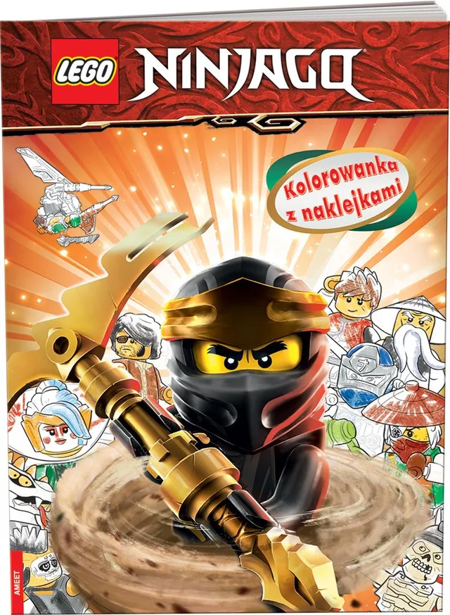 LEGO 9788325338879-1 Ninjago: Kolorowanka z Naklejkami