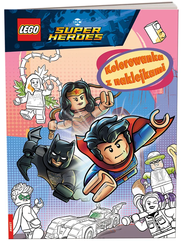 LEGO 9788325342111-1 DC Comics Super Heroes: Kolorowanka z Naklejkami