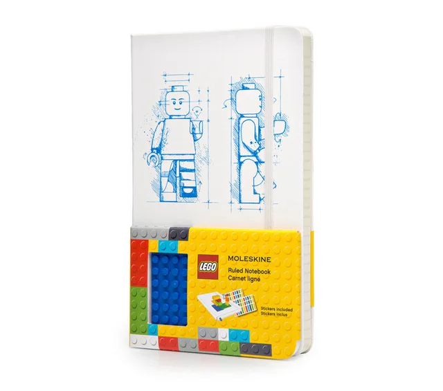 LEGO 9788866130087-1 Ruled Notebook (White)