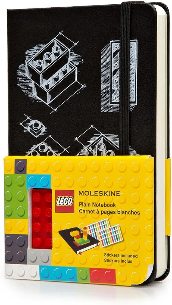 LEGO 9788867326198-1 Plain Notebook (Black)