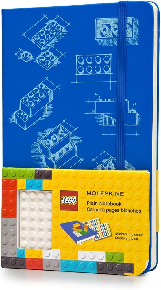 LEGO 9788867326211-1 Plain Notebook (Blue)