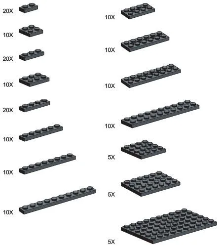 LEGO 991426-1 Black Plates - Large Package