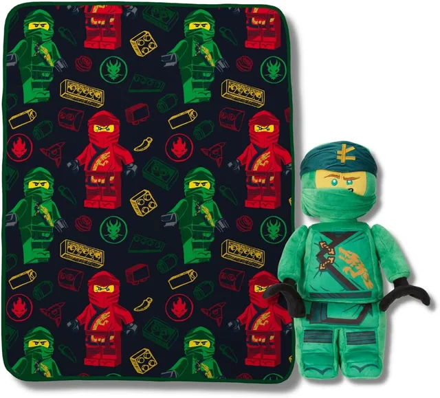 LEGO A1240T-1 NINJAGO Throw and Lloyd Plush Set