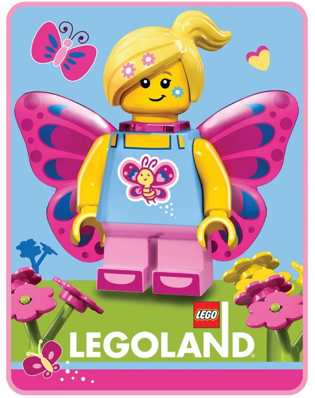 LEGO AT192P-1 LEGOLAND Butterfly Beauty Throw