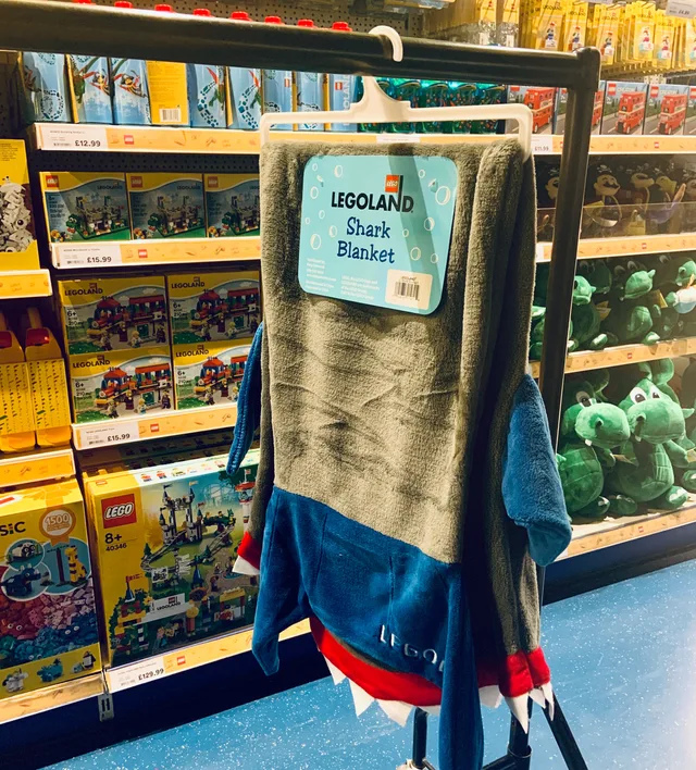 LEGO BLANKET-3 LEGOLAND Shark Fleece Blanket