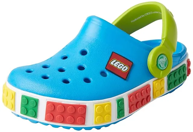 LEGO CLOG-1 Crocs Crocband Clogs - Blue and Green