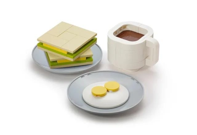 LEGO COWS2-1 Singapore: Kaya Toast, Eggs & Kopi Set