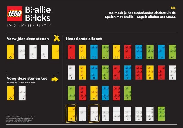 LEGO EG00139-1 Braille - Dutch Alphabet